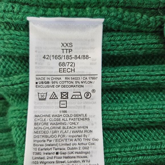 BANANA REPUBLIC ATHLETICS Varsity Cardigan Sweater XXS Preppy Oversized RARE - Picture 9 of 9